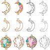Olycraft Alloy Kitten Open Back Bezel Links PALLOY-OC0002-42-RS-1