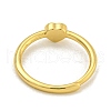 Heart Natural Carnelian Adjustable Rings RJEW-Q818-02G-01-4