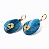 Natural Crackle Agate Pendants G-S359-267-4