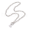 Imitation Pearl Beads Pendant Necklaces NJEW-JN04732-02-4