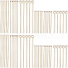 SUNNYCLUE 180Pcs 6 Style Brass Flat & Round Head Pins & Eye Pin KK-SC0005-24-1