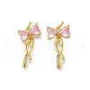 Rack Plating Brass Micro Pave Cubic Zirconia Pendants KK-I720-40G-1