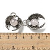 Bat Natural Rose Quartz Pendants G-F766-03AS-09-3