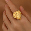 Geometric Triangle Metal Adjustable Finger Rings for Women VQ1035-4