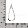 Brass Ice Pick Pinch Bails KK-P306-12B-P-3
