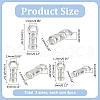   18Pcs 3 Styles 925 Sterling Silver Cord End STER-PH0002-11-2
