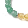 Natural & Synthetic Mixed Gemstone Beads Thread Stretch Bracelets for Women BJEW-JB11249-4