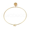 Brass with ABS Imitation Pearl Charm Necklace BJEW-Q350-05D-G-3