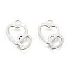 Non-Tarnish Valentine's Day 304 Stainless Steel Charms STAS-I151-25P-1