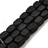 Natural Black Onyx Beads Strands G-F791-C05-2