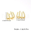 S925 Sterling Silver Four-Claw Stud Earrings ES6250-1-3