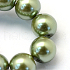 Baking Painted Pearlized Glass Pearl Round Bead Strands X-HY-Q003-10mm-49-3