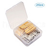  Jewelry Iron Slide On End Clasp Tubes FIND-PJ0001-01-3