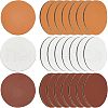 Olycraft 60Pcs 3 Colors Blank PU Label Tags DIY-OC0009-10-1