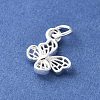 925 Sterling Silver Hollow Butterfly Charms STER-R012-09S-2