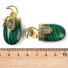Synthetic Malachite Pendants G-L524-17G-02-3