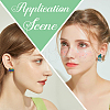 SUNNYCLUE 60Pcs 6 Styles Saint Patrick's Day Wood Stud Earrings EJEW-SC0001-42-5