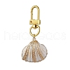 Electroplate Shell Pendant Decorations HJEW-JM03070-4