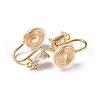 Brass Micro Pave Cubic Zirconia Ear Cuff Findings KK-F898-15A-G-2
