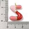 Brass Enamel Pendants X-KK-E093-03G-Z-3