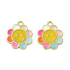 Alloy Enamel Pendants ENAM-B050-04G-02-3