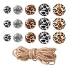 DIY Wood Beaded Pendant Display Decoration Making Kit DIY-YW0005-97-1