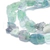 Raw Rough Natural Fluorite Beads Strands G-I279-B19-4