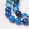 Natural Dyed Agate Beads Necklaces NJEW-F139-10mm-14-2