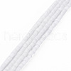 Glass Silk Stain Style Beads Strands GLAA-N047-001A-07-1