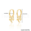 925 Sterling Sliver Dangle Hoop Earrings EG2147-2-2