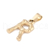 304 Stainless Steel Pendants STAS-F235-01G-R-2