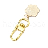 3Pcs 3 Colors Flower Alloy Enamel Pendant Decorations HJEW-JM02691-6