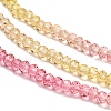 Transparent Painted Glass Beads Strands X1-DGLA-A034-T1mm-A07-4