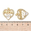 Brass Micro Pave Cubic Zirconia Pendants KK-U070-04D-G-3