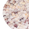 Frosted Natural Quartz Beads Strands G-K389-C34-01-3