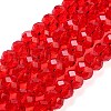Handmade Imitate Austrian Crystal Faceted Rondelle Glass Beads X-G02YI0G4-1