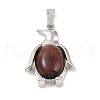 Dyed & Heated Natural Red Tiger Eye Pendants G-A224-02P-05-1
