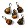 Natural Tiger Eye Pendants G-B127-03P-02-2