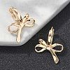 Brass Hoop Earrings EJEW-D320-13G-3