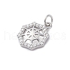 925 Sterling Silver Micro Pave Clear Cubic Zirconia Charms STER-S010-03D-P-2