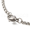 Constellation 304 Stainless Steel Box Chain Sun Pendant Necklaces NJEW-S003-01P-4