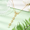 Brass Micro Pave Cubic Zirconia Pendant Necklaces & Dangle Earrings Sets SJEW-JS01325-9