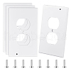 Plastic 1-Gang Socket Cover Plate KY-WH0046-97-1