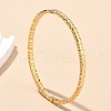304 Stainless Steel Bangles for Women AJEW-P127-17G-1