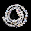 Electroplate Glass Beads Strands EGLA-L045-G-AB01-2