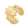 304 Stainless Steel Open Cuff Rings for Women RJEW-U060-01B-G-2