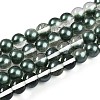 Baking Painted Transparent Glass Beads Strands DGLA-N011-10mm-07-1