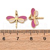 304 Stainless Steel Enamel Charms STAS-U061-24G-C-3