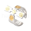 304 Stainless Steel Adjustable Cuff Rings RJEW-V011-02GP-4