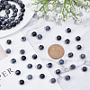 ARRICRAFT Natural Snowflake Obsidian Beads Strands G-AR0002-97-3